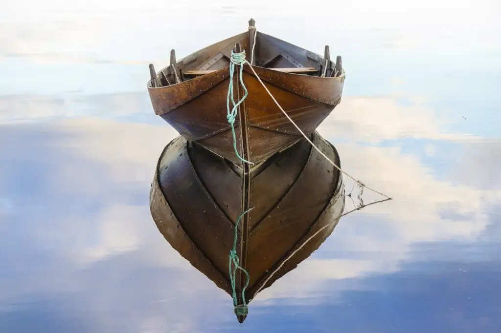 boat, reflection, sea