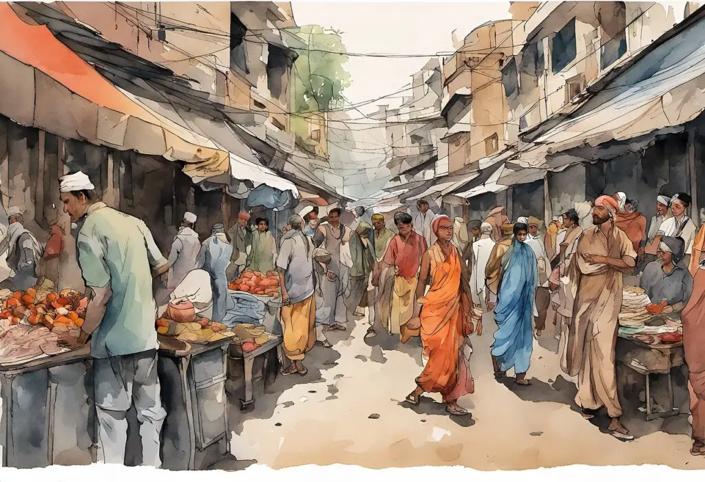 ai generated, delhi, watercolor