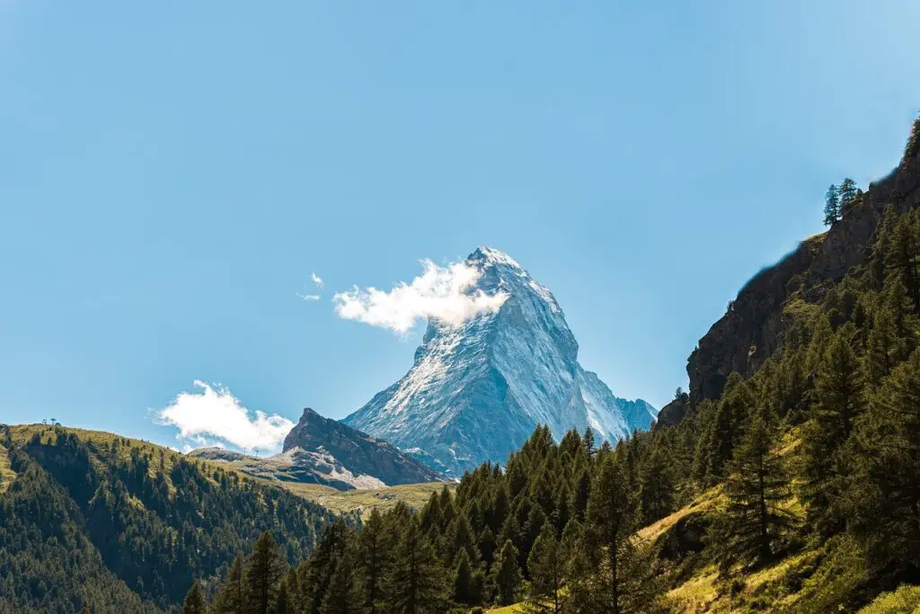 pine hills, mountains, nature